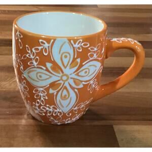 Laurie Gates "Mistral" Mug Earthenware Hand Painted Embellishments